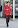 Zooey Deschanel wears a Juicy Couture Red Pom-Pom coat