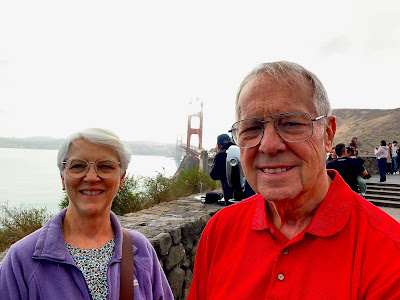at the Vista Point of Golden Gate Bridge