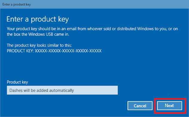 15. Masukkan 25 digit Product Key Windows 10 - Windows 10 Product Key