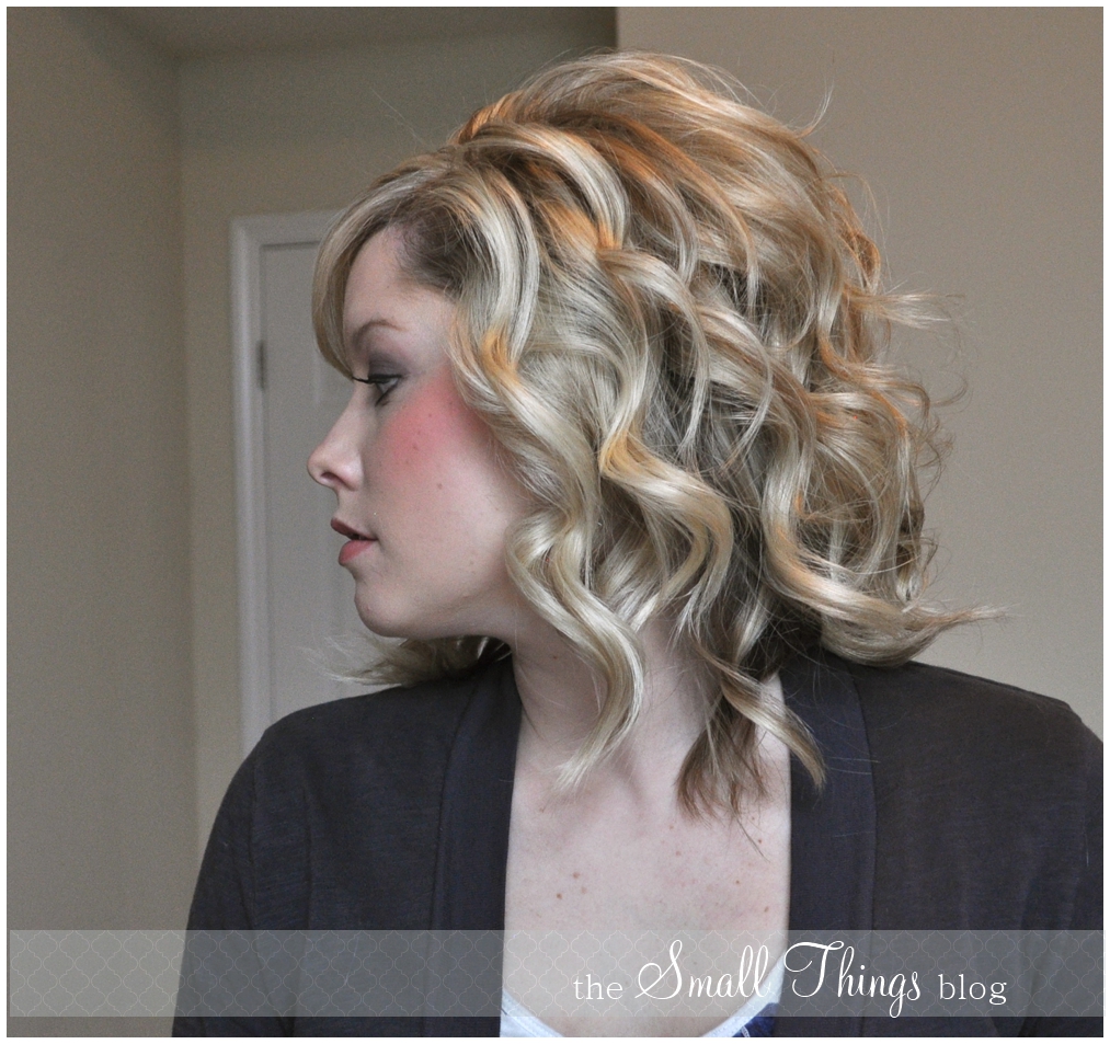 Curling with a Flat Iron The Small Things Blog