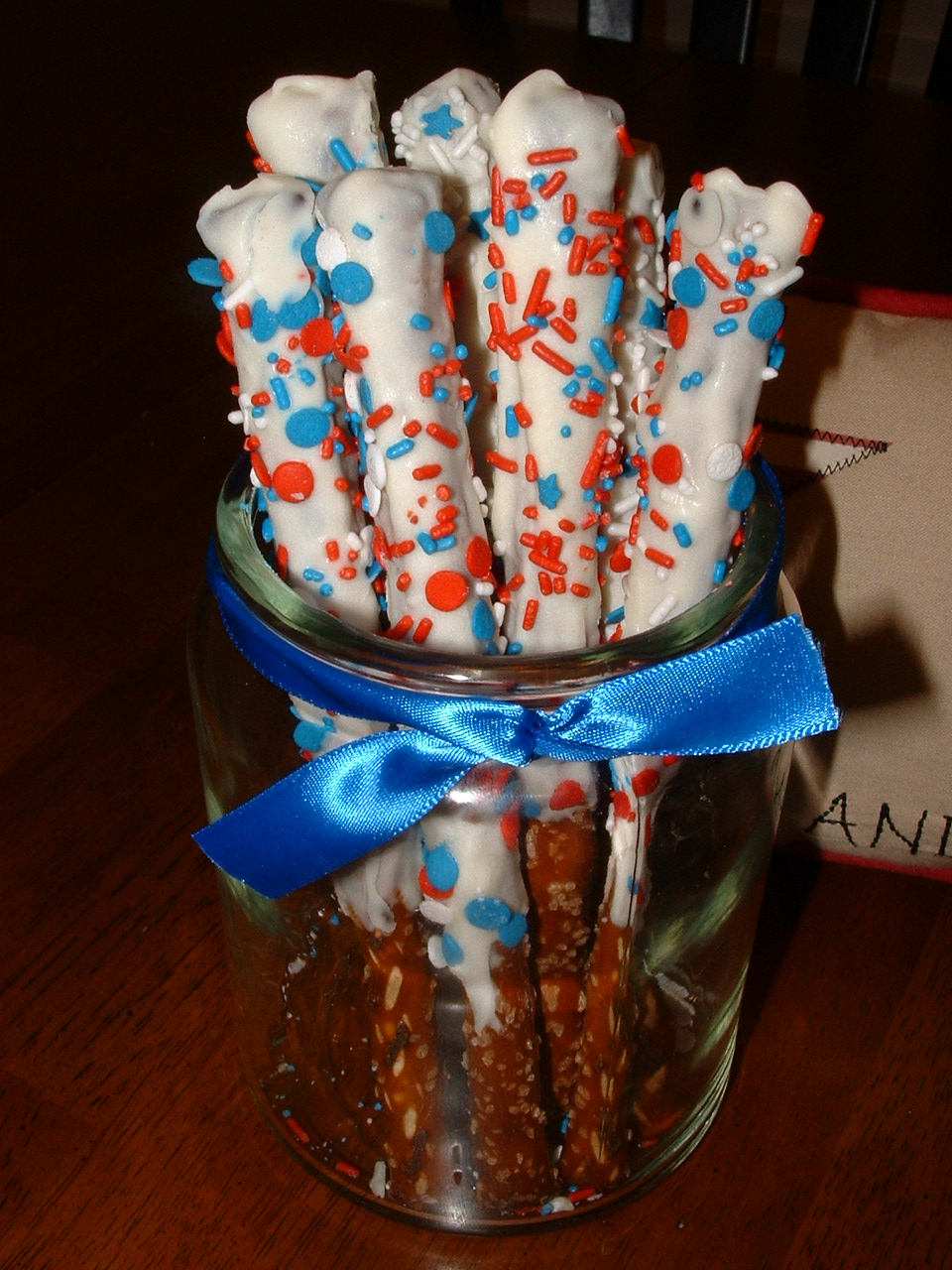 marine blue wedding table runners