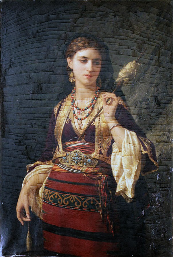 Paintings by French artist Émile Charles Hippolyte Lecomte-Vernet (1821-1900)