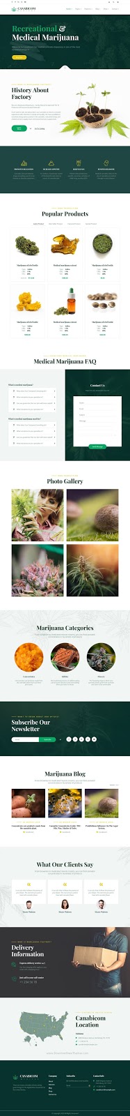 Cannabis Joomla Responsive Template 