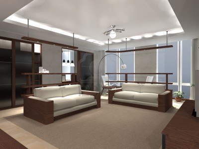 Living Room on White Gypsum False Ceiling Designs For Living Room With Side Hidden