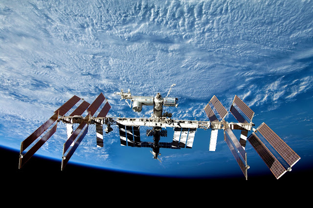 Earth and the International Space Station