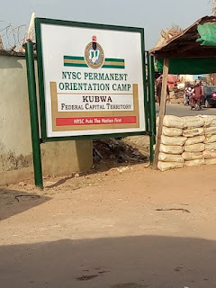 Entrance of NYSC orientation camp Kubwa, Abuja