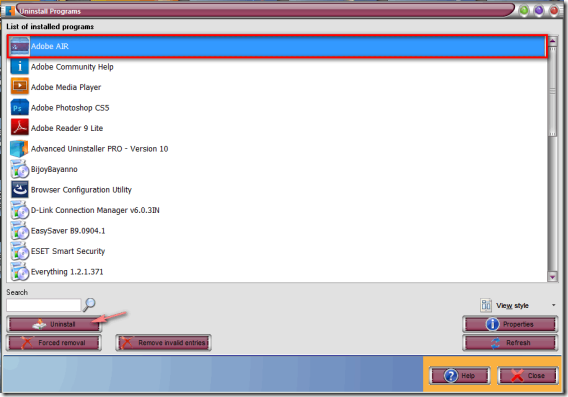 Advanced Uninstaller image