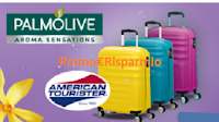 Logo Con Sanex e Palmolive vinci 106 Trolley American Tourister