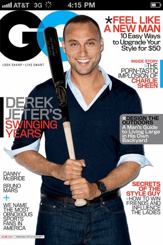 derek jeter gq magazine. Derek Jeter GQ cover,