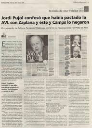 Jordi Pujol, AVL, Zaplana