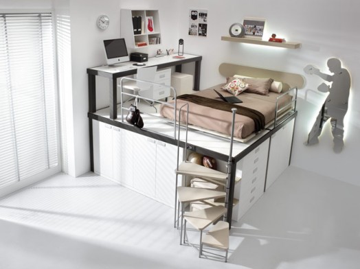 Modern bedroom boy’s storey loft design by Tumidei Spa-3