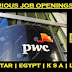 PWC  CAREERS JOB OPENINGS | U A E | SAUDI ARABIA | EGYPT | LEBONEN | QATAR