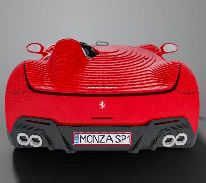 Life-Sized LEGO Ferrari Monza SP1 Unveiled at LEGOLAND