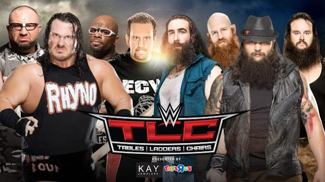 The Dudley Boyz, Tommy Dreamer & Rhyno vs. Wyatt family (8-man elimination tables match),