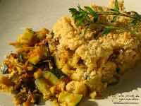 crumble legume courgette poireau carotte champignon parmesan recette