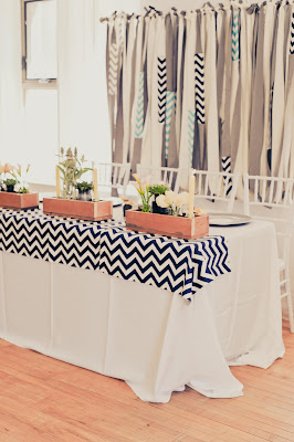 chevron wedding