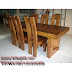 Meja makan set 6kursi Trembesi jepara-Furniture Trembesi jepara