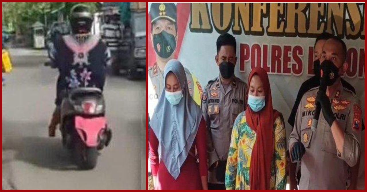 Emak-emak yang Bikin Konten Tutup Pelat Motor Pakai Celana Dalam Diangkat Polisi Jadi Duta ETLE