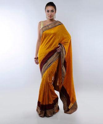 Tvishaa Exotic: Bhagalpuri Silk Saree with Blouse