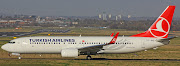 Turkish Airlines Boeing 7378F2 TCJHO operated their flight to Istanbul . (tc jho bhx )