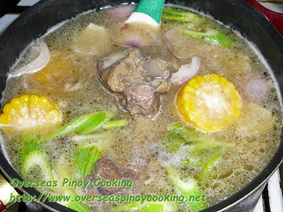 Nilagang Oxtail - Cooking Procedure