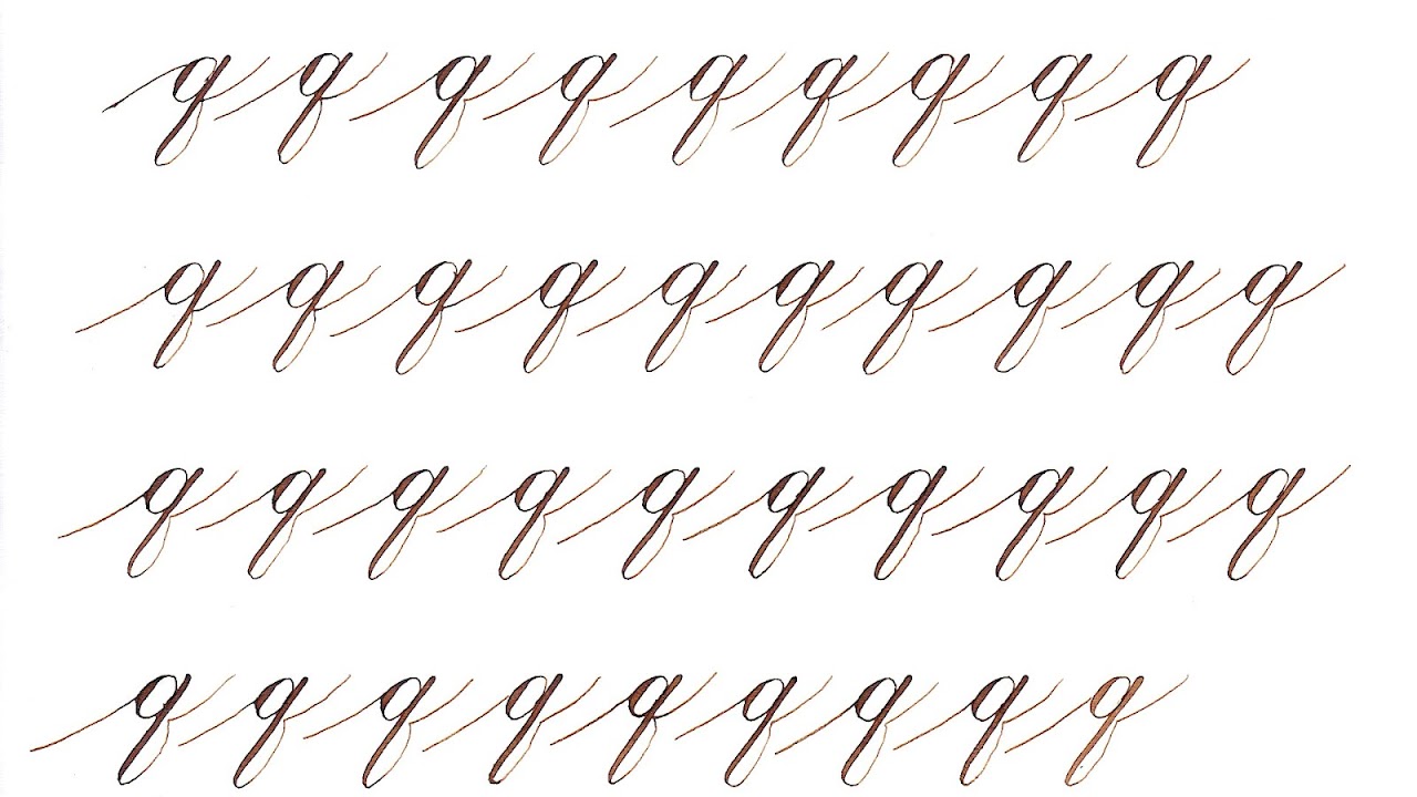 Cursive - Calligraphy Q