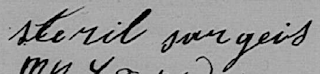 Signature de Nicolas Steryl Sarget en 1850