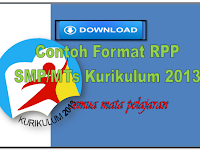 Download Contoh Format RPP SMP/Mts Kurikulum 2013