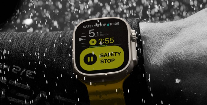 Apple Watch Ultra Diving Down To 40 Metres Depth