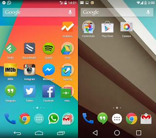 Perbedaan OS Kitkat dengan Lollipop