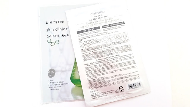 Innisfree Skin Clinc Mask Catechin packaging