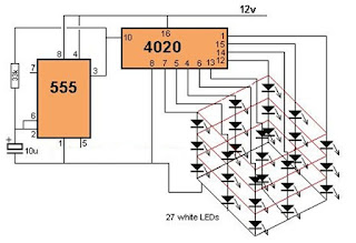 3x3x3 LED Cube Drive Electronic Project