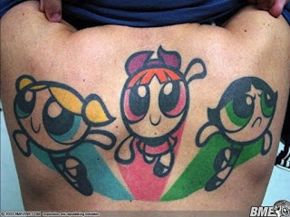 gambar tato animasi kartun di punggung
