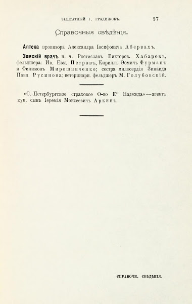 Адрес календарь Справочная книжка Полтавской губернии 1904 год