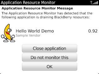 Application Resource Monitor v2.0.0.44 for BlackBerry