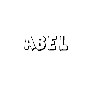 Nombre Abel para colorear