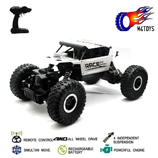 RC MOBIL OFFROAD CLIMBING CAR MONSTER SCALE 1:18 4WD 2.4Ghz Silver