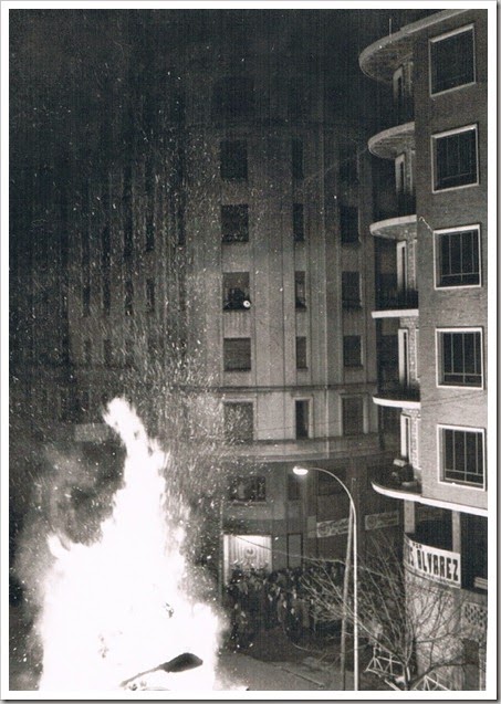 Cremà d'una falla. Anys 60