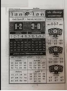 Thailand Lottery First Paper For 01-09-2018