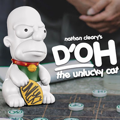 D’OH the Unlucky Cat The Simpsons Vinyl Figure by Nathan Cleary x Mighty Jaxx