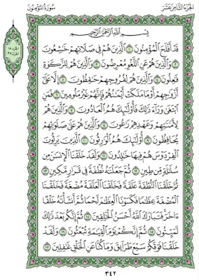 Surah Al Mu’minuun Ayat 1-17