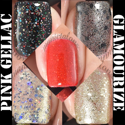 Pink Gellac Glamourize Collection Swatches and Review