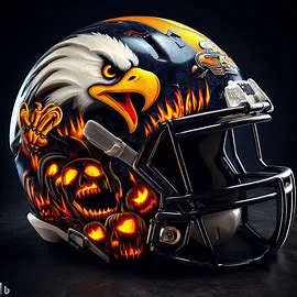 Georgia Southern Eagles halloween concept football helmet