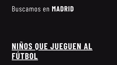 CASTING en MADRID: Se buscan NIÑOS que jueguen FÚTBOL entre 12 a 15 años para campaña publicitaria