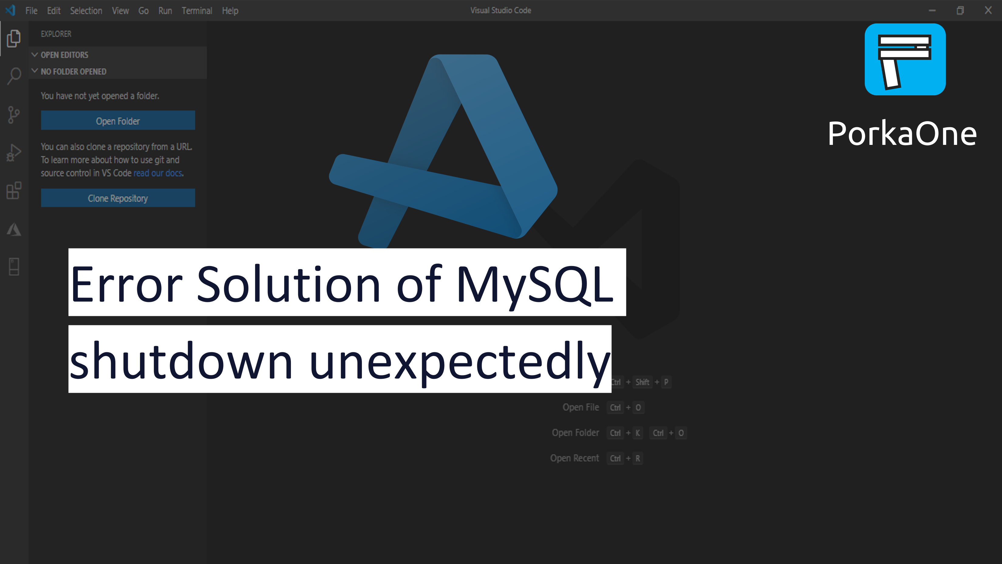 Error Solution of MySQL shutdown unexpectedly