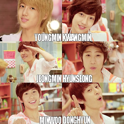 Kim Dong Hyun, Hyun Seong, Lee Jungmin, Jo Youngmin, Jo Kwangmin, No Minwoo, Boyfriend, Kpop boyfriend, kpop boy friend, korean band boyfriend