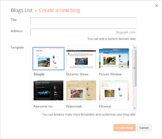 Tutorial Cara Membuat Blog di Blogspot