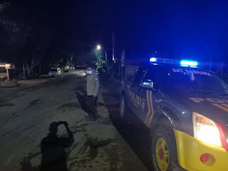 Polsek Cendana Polres Enrekang Melakukan Patroli, jaga Kamtibmas Di Malam Hari