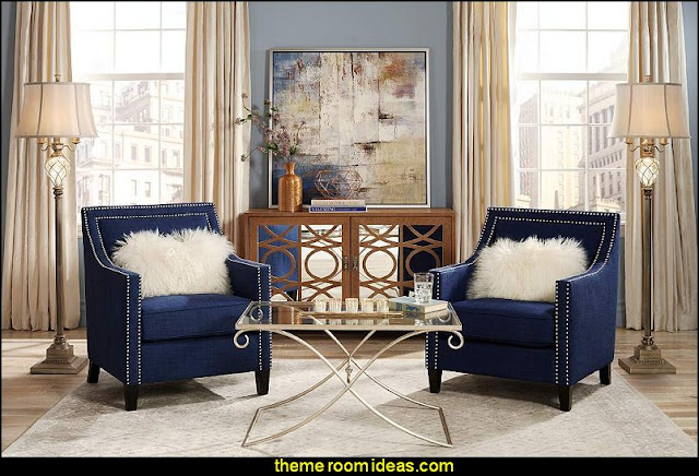 Hollywood glam living rooms - old Hollywood style decorating ideas -  Luxe living rooms furniture - old Hollywood glamor decorating ideas - Hollywood glam furniture - mirrored furniture