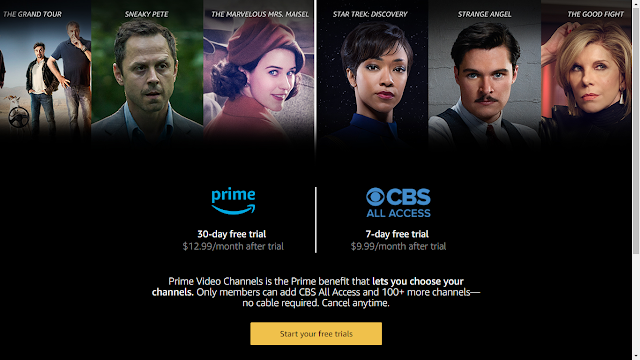 Prime Members Start Your Free Trial of CBS All Access with Prime Video Channels